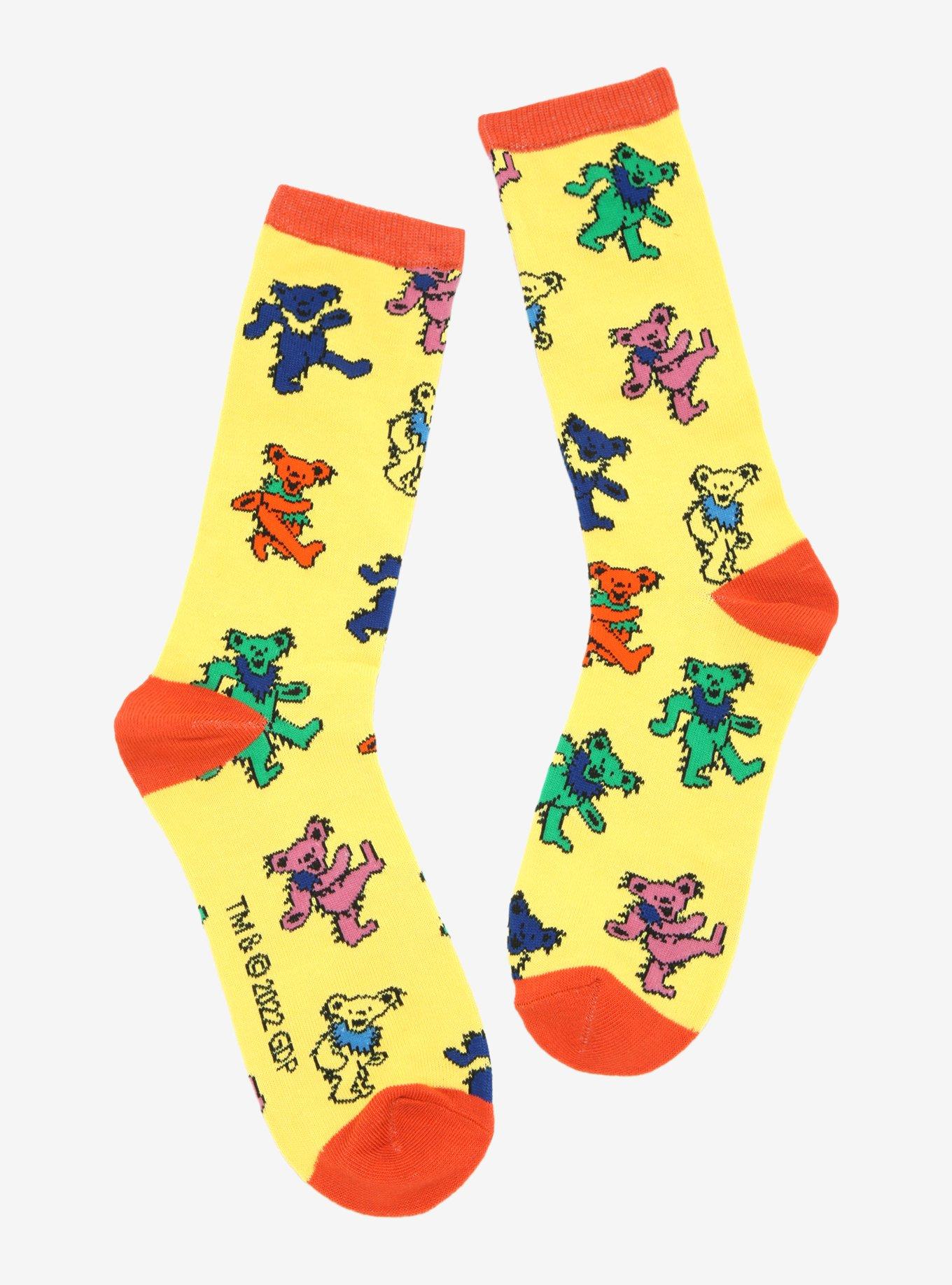 Grateful Dead Bear Crew Socks, , hi-res