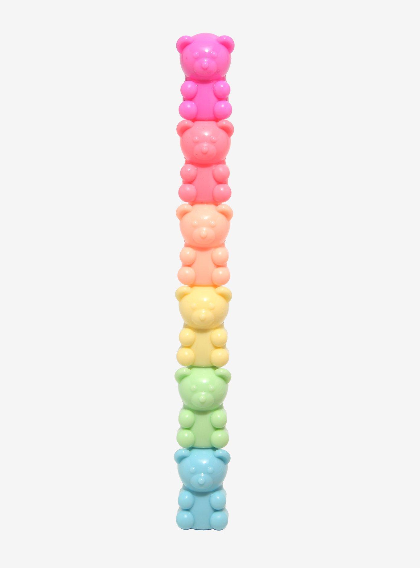 Pastel Rainbow Teddy Bear Highlighter Set, , hi-res