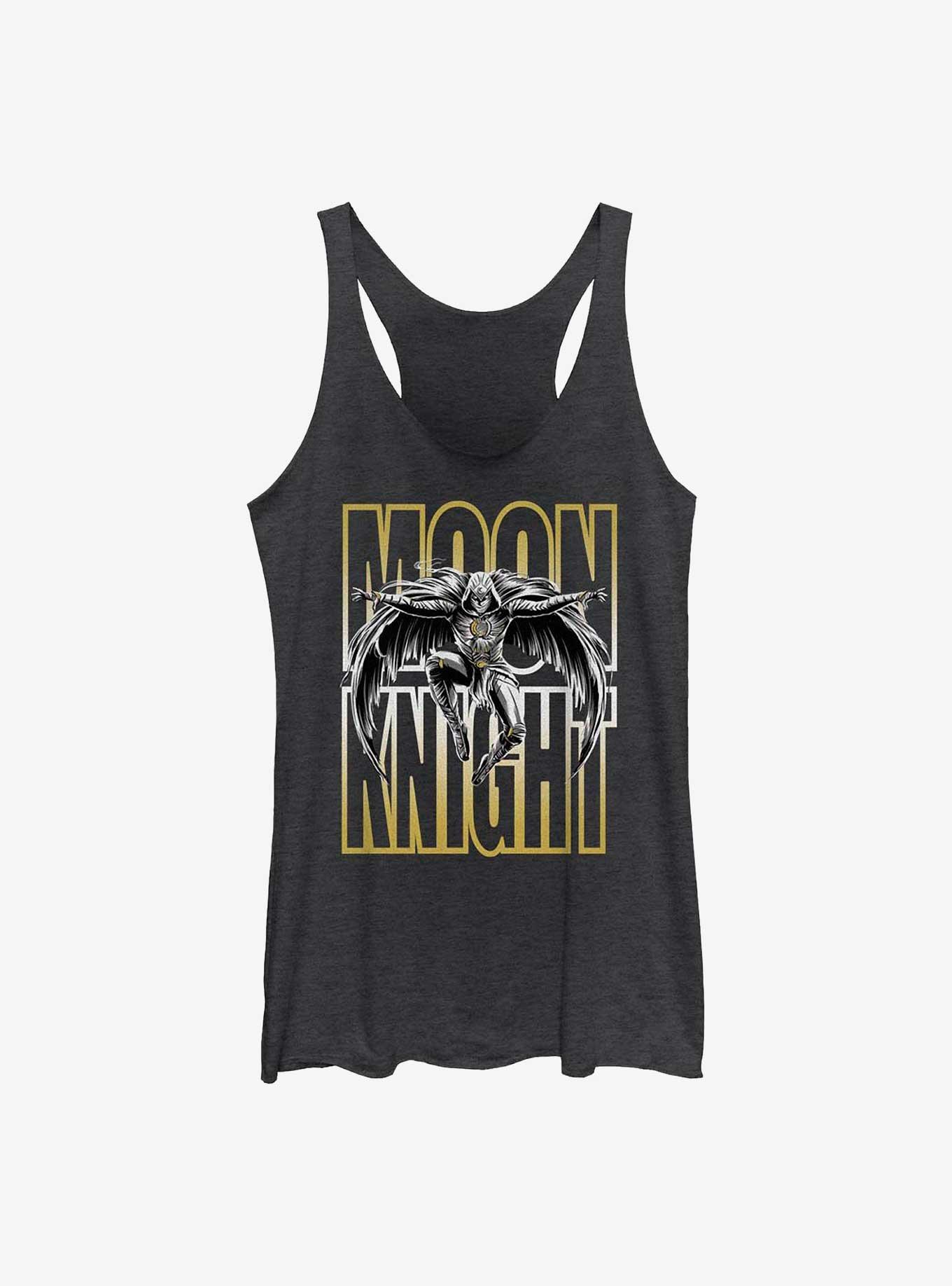 Marvel Moon Knight Winged Leap Womens Tank Top, BLK HTR, hi-res