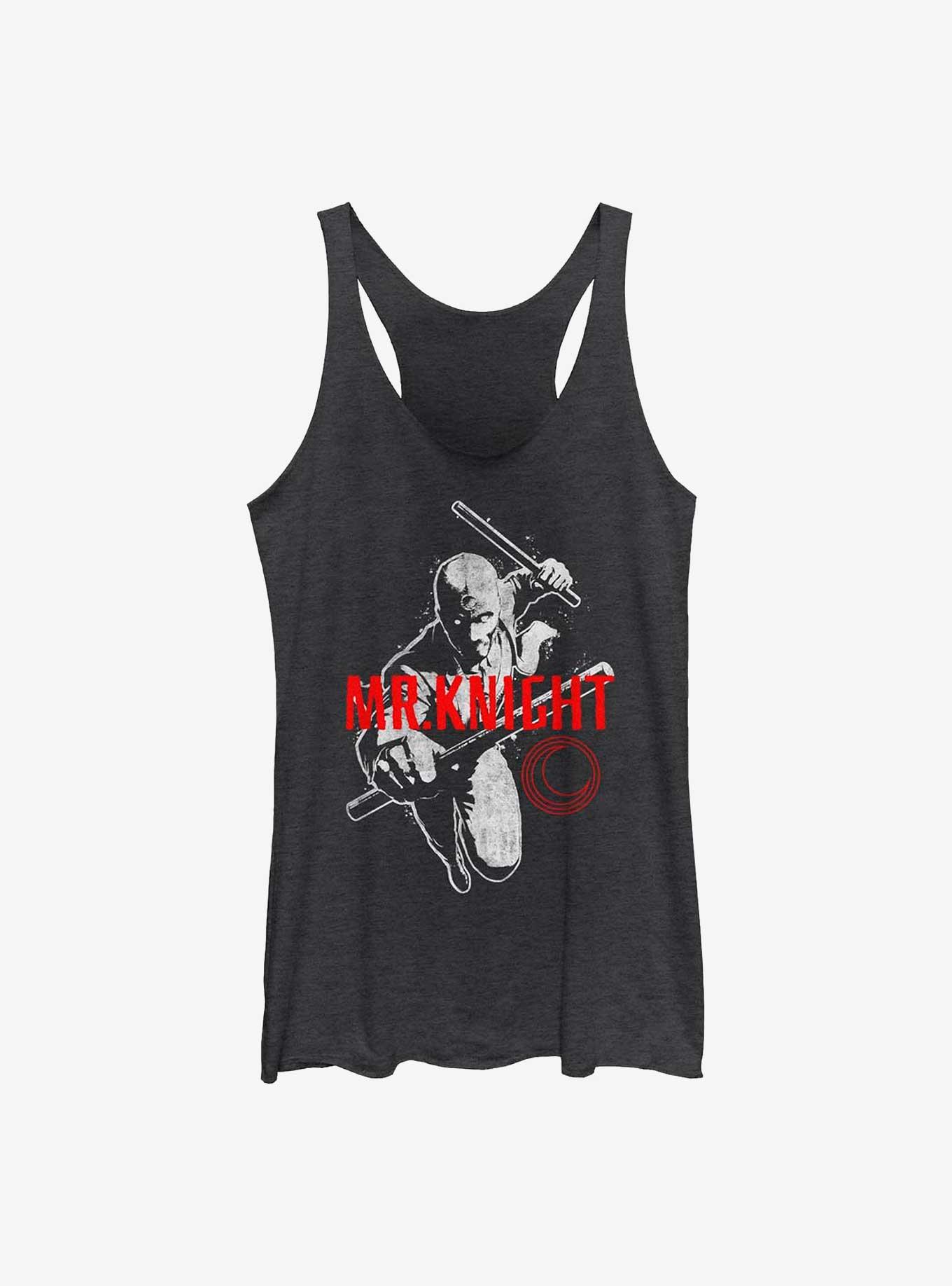 Marvel Moon Knight Mr. Knight Womens Tank Top, BLK HTR, hi-res