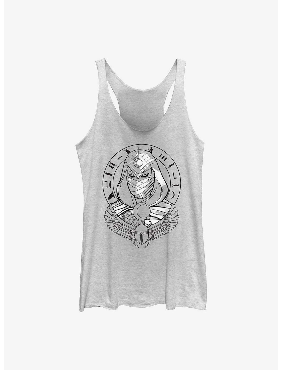 Marvel Moon Knight Scarab Womens Tank Top, WHITE HTR, hi-res