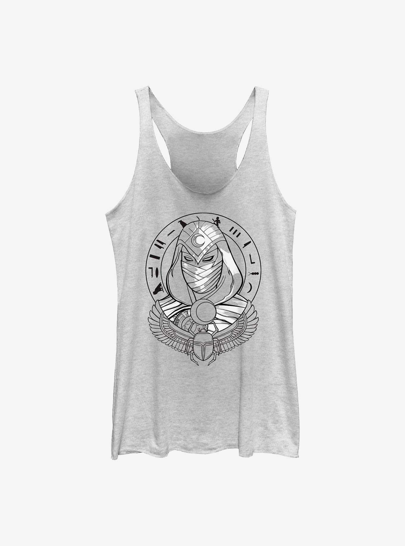 Marvel Moon Knight Scarab Womens Tank Top, WHITE HTR, hi-res