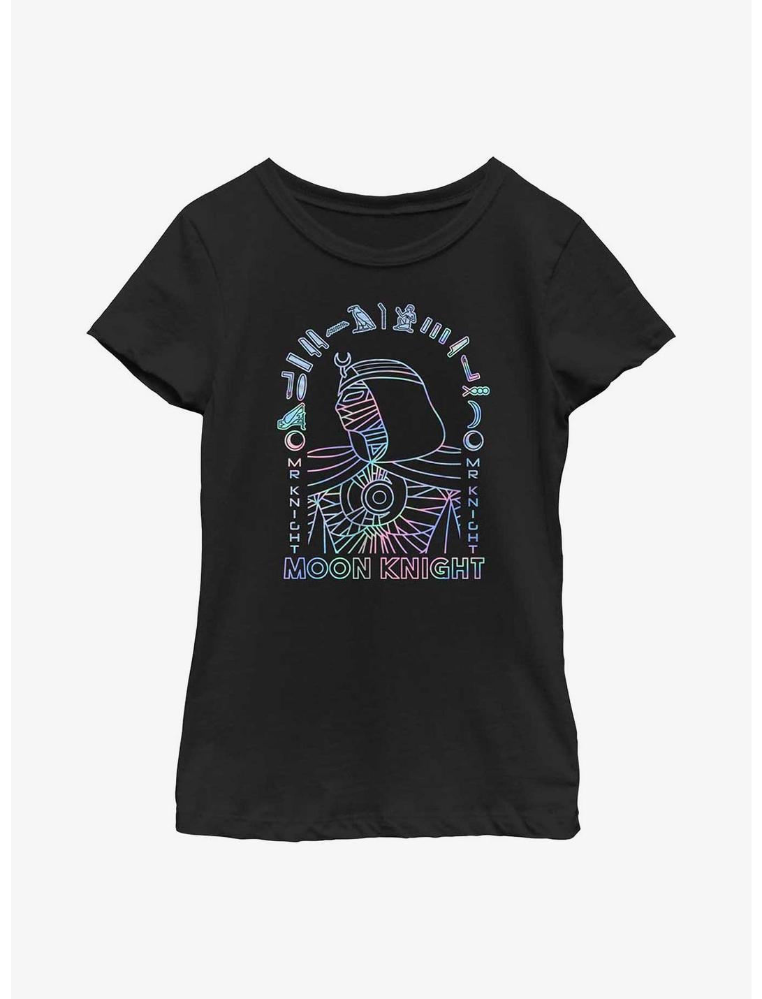Marvel Moon Knight Holographic Youth Girls T-Shirt, BLACK, hi-res