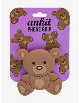 Brown Teddy Bear Phone Grip, , hi-res