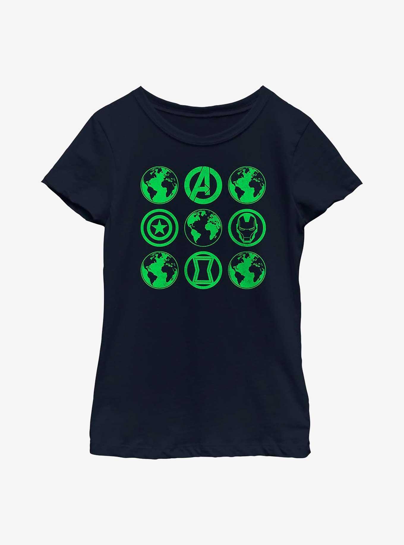Marvel Avengers Avengers Green Globes Youth Girls T-Shirt, , hi-res