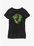 Marvel Guardians Of The Galaxy Earth We Are Groot Youth Girls T-Shirt, BLACK, hi-res