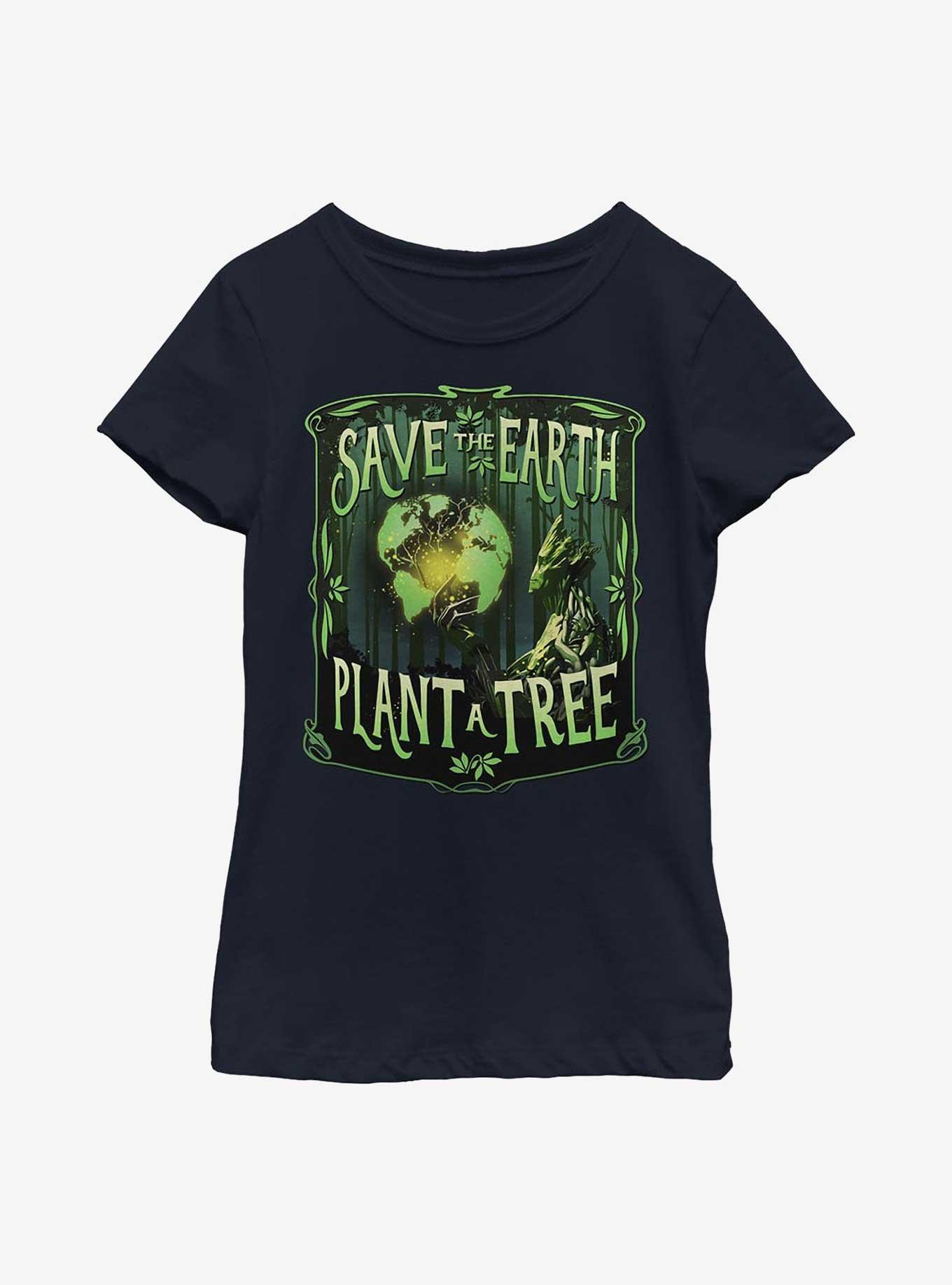 Marvel Guardians Of The Galaxy Save The Earth Plant A Tree Youth Girls T-Shirt