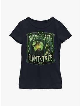Marvel Guardians Of The Galaxy Save The Earth Plant A Tree Youth Girls T-Shirt, NAVY, hi-res