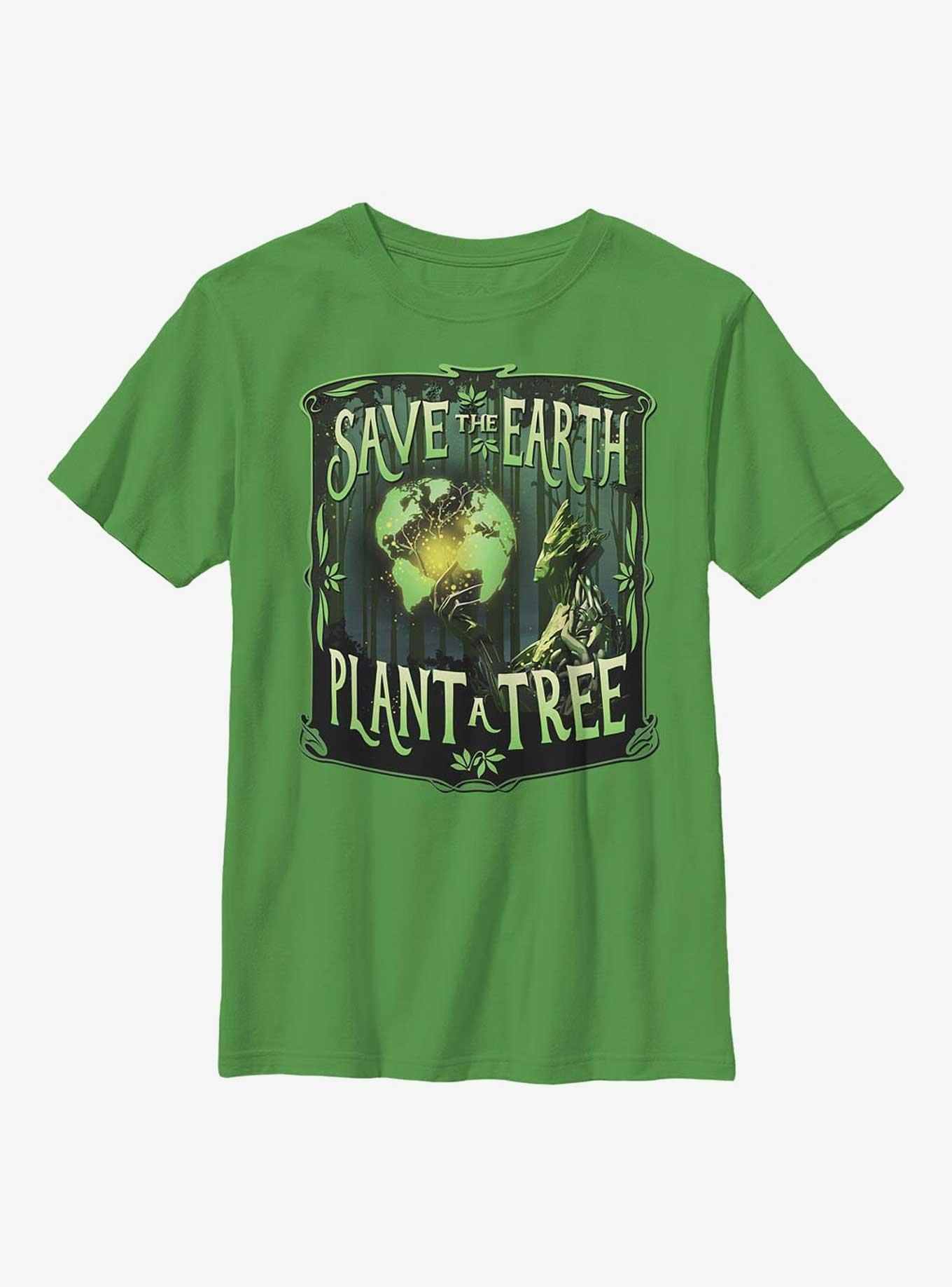 Marvel Guardians Of The Galaxy Save The Earth Plant A Tree Youth T-Shirt, KELLY, hi-res
