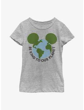 Disney Mickey Mouse Be Kind To Our Planet Ears Youth Girls T-Shirt, , hi-res