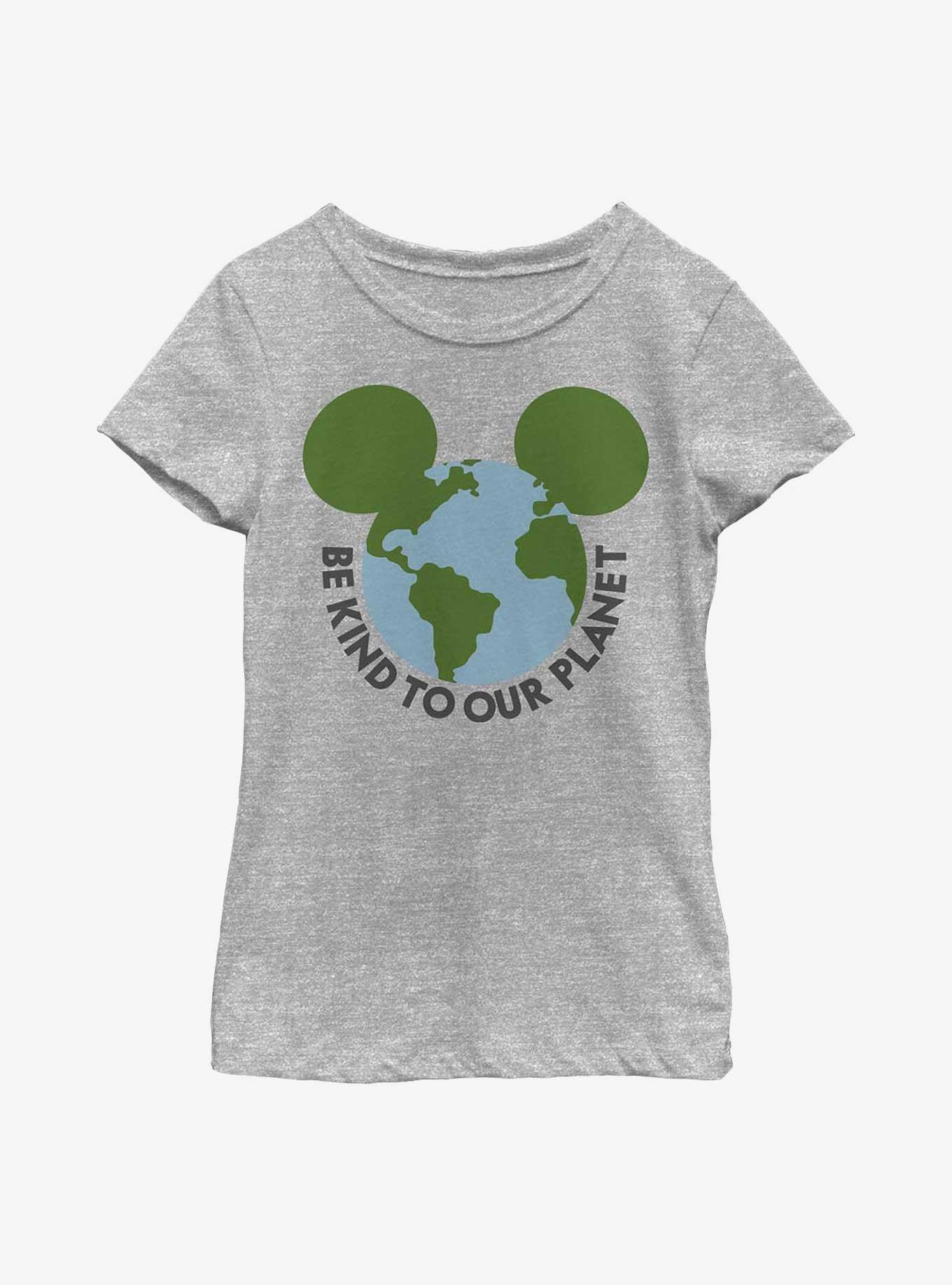 Disney Mickey Mouse Be Kind To Our Planet Ears Youth Girls T-Shirt, , hi-res