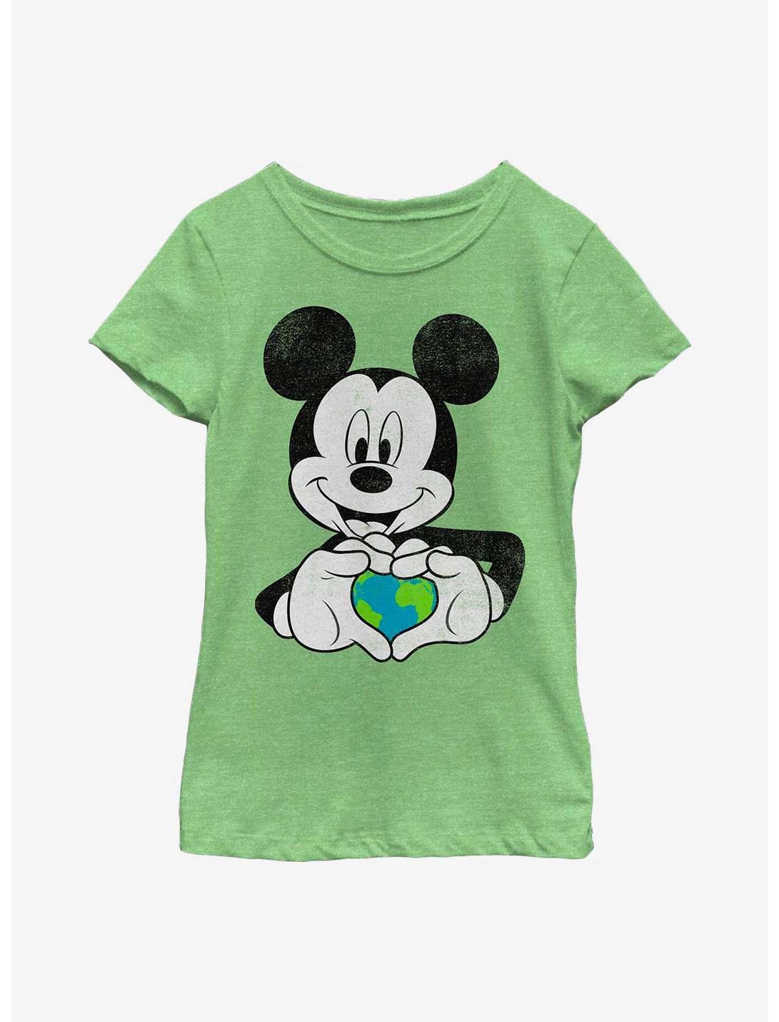 Disney Mickey Mouse Earth Heart Youth Girls T-Shirt, MINT, hi-res