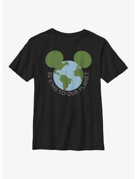 Disney Mickey Mouse Be Kind To Our Planet Ears Youth T-Shirt, , hi-res