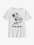 Disney Mickey Mouse Heart The Earth Youth T-Shirt, WHITE, hi-res