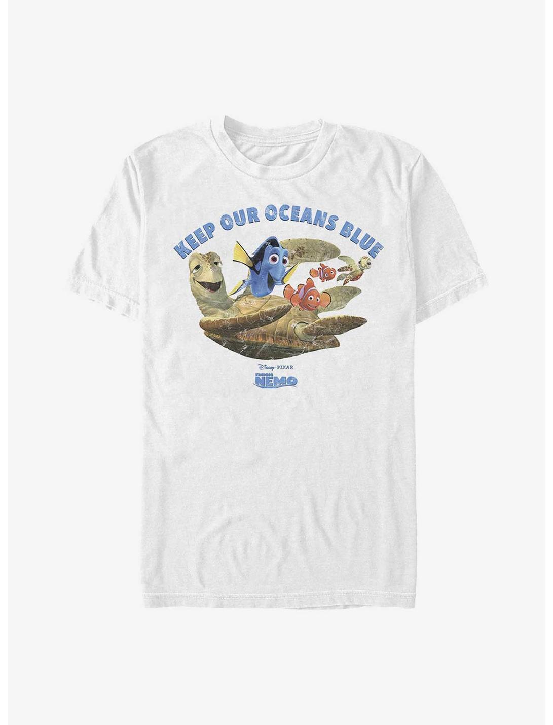 Disney Pixar Finding Nemo Keep Our Oceans Blue T-Shirt, WHITE, hi-res