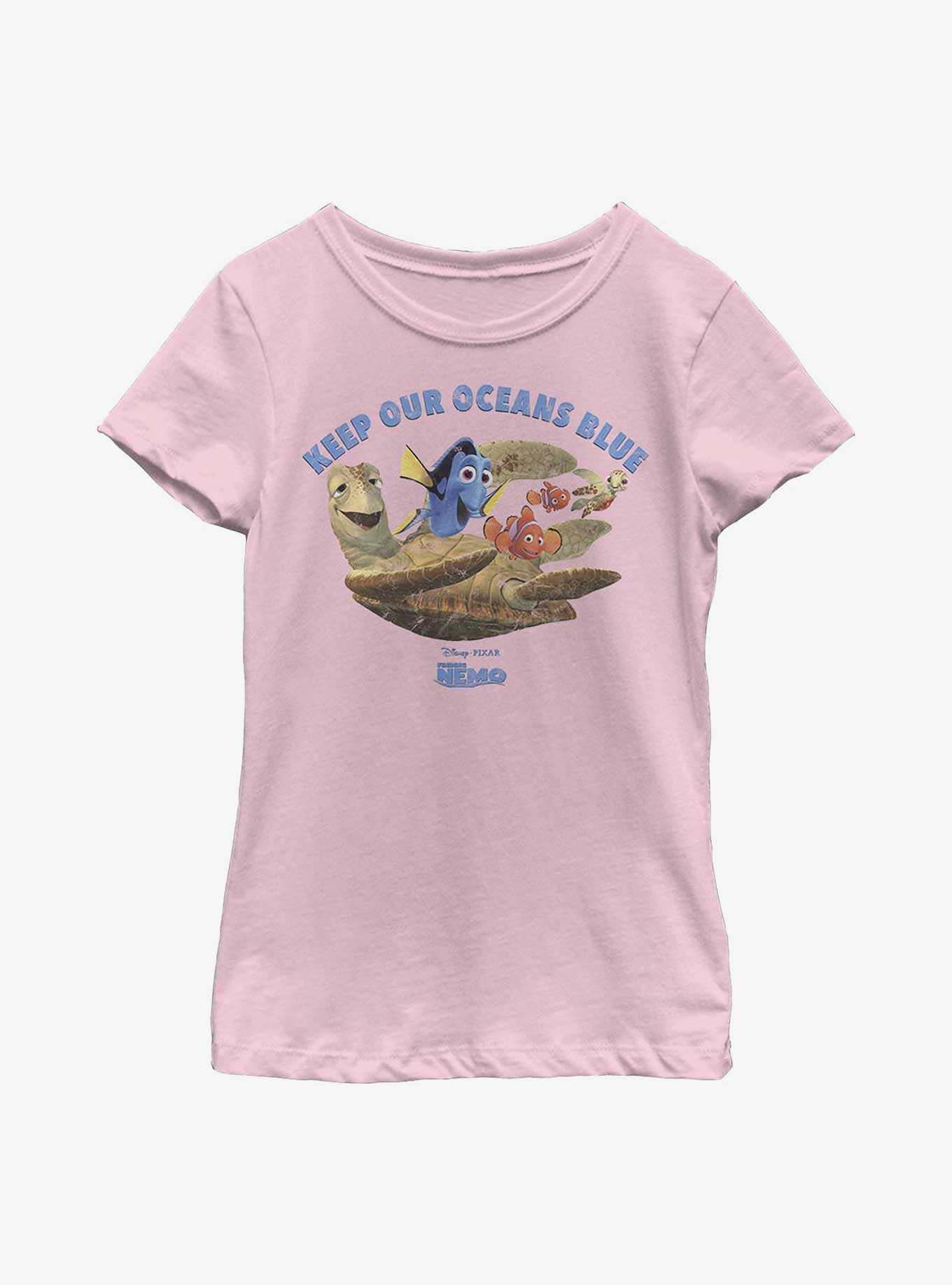 Disney Pixar Finding Nemo Keep Our Oceans Blue Youth Girls T-Shirt, , hi-res