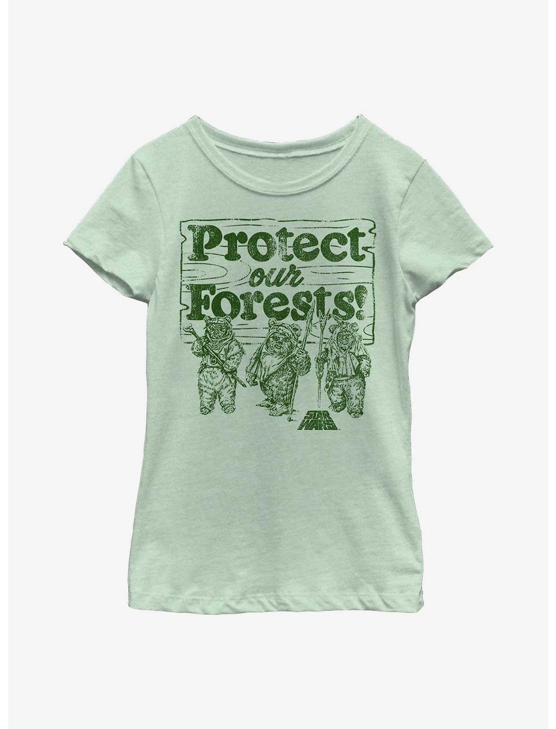 Star Wars Protect Our Forest Youth Girls T-Shirt, MINT, hi-res