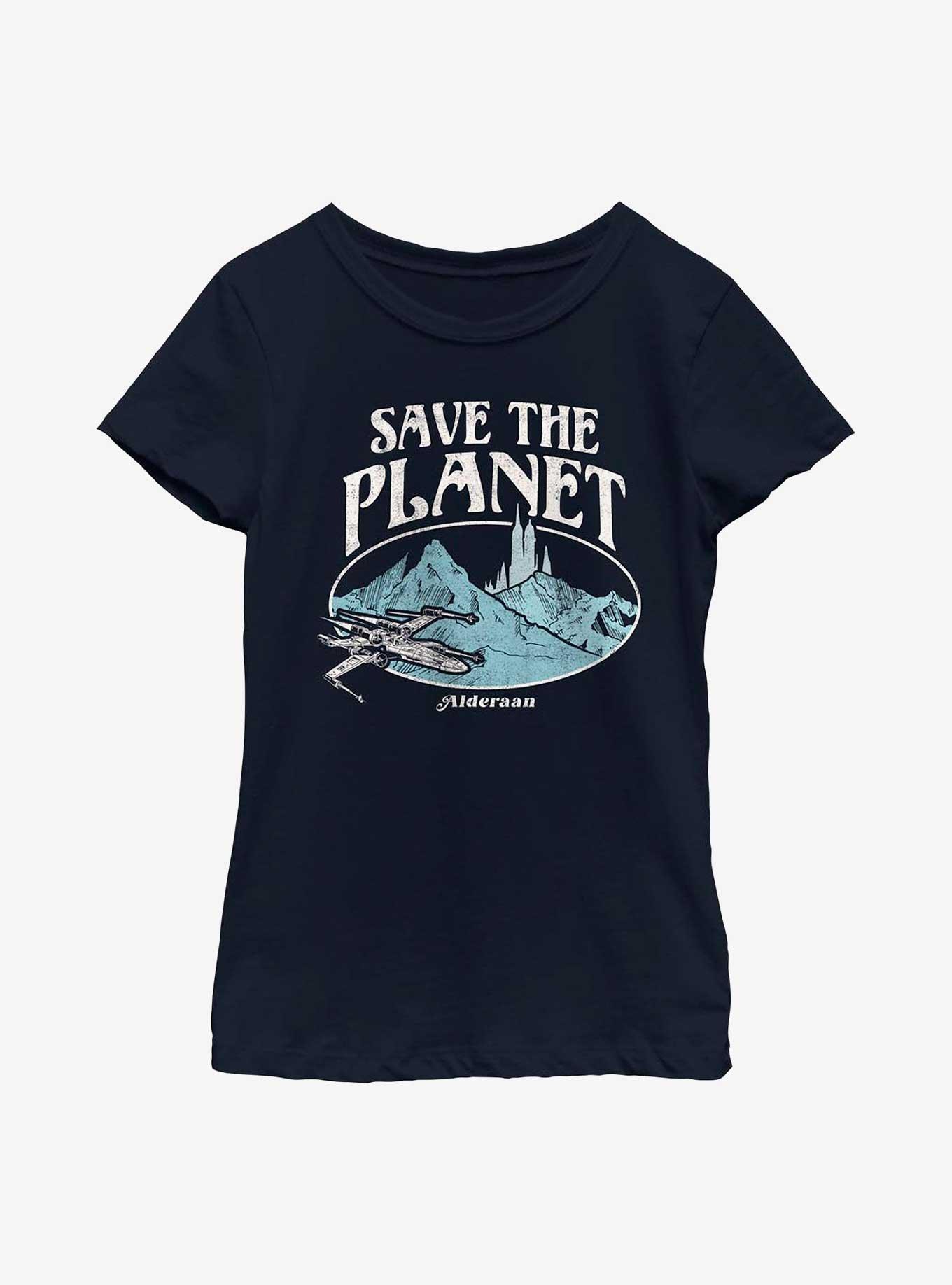 Star Wars Save The Planet Alderaan Youth Girls T-Shirt, , hi-res