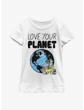 Disney Pixar WALL-E Love Your Planet Youth Girls T-Shirt, , hi-res