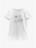 Disney Pixar WALL-E & EVE Kind Planet Youth Girls T-Shirt, WHITE, hi-res