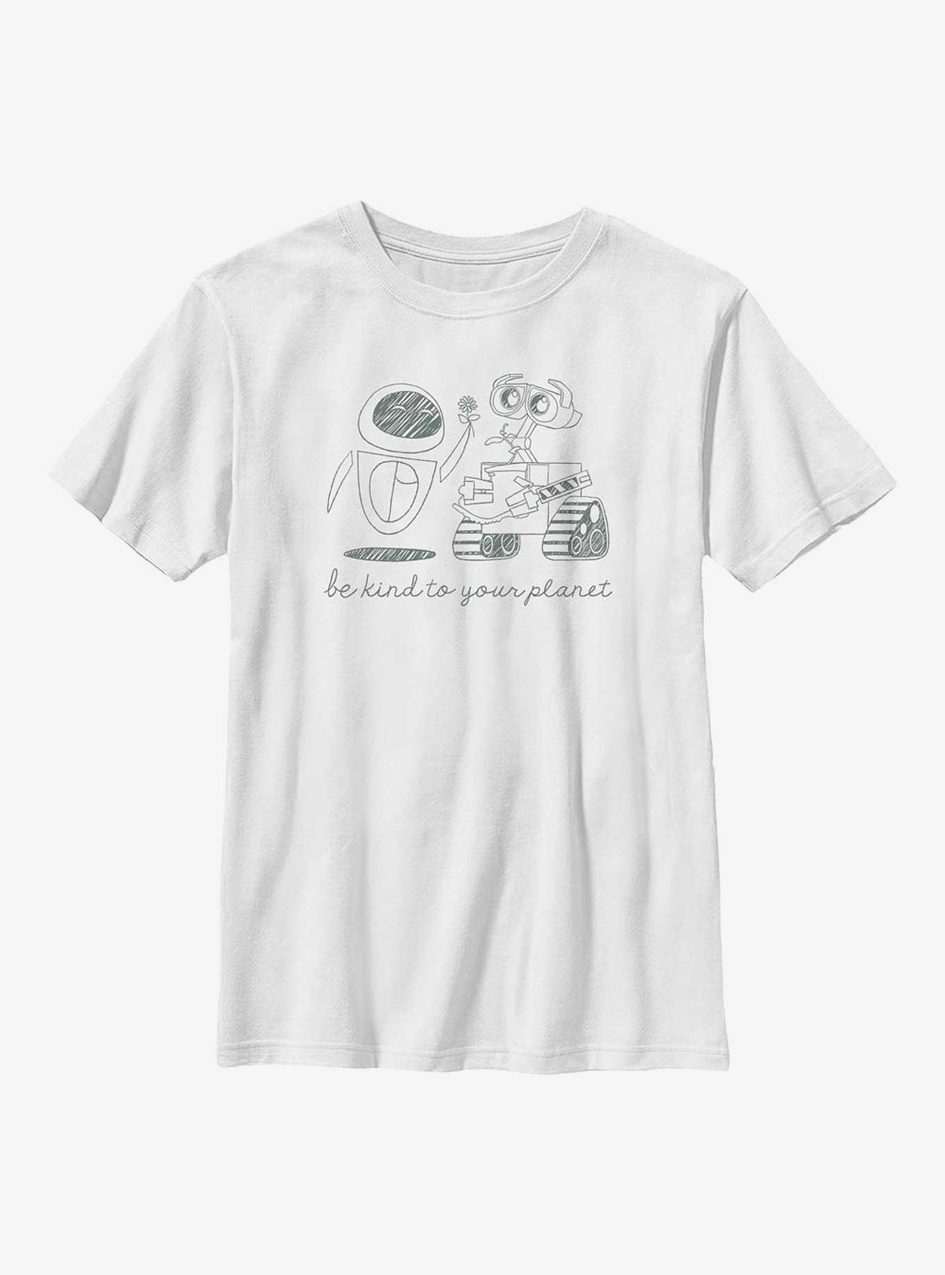 Disney Pixar WALL-E & EVE Kind Planet Youth T-Shirt, , hi-res