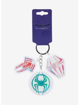 Marvel Spider-Man: Across the Spider-Verse Logo Keychain - BoxLunch Exclusive, , hi-res