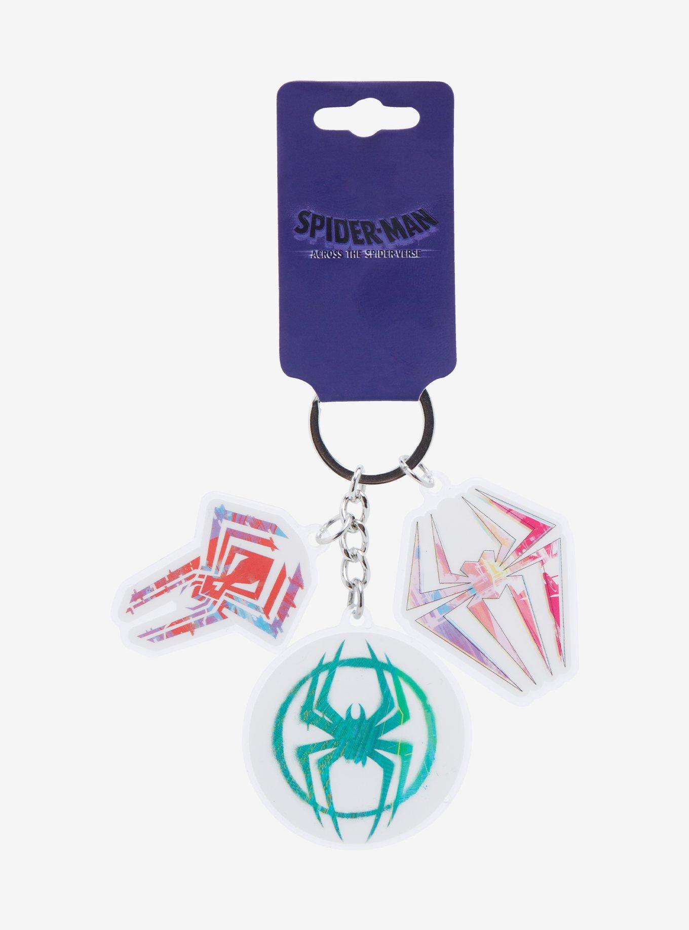 Marvel Spider-Man: Across the Spider-Verse Logo Keychain - BoxLunch Exclusive, , hi-res
