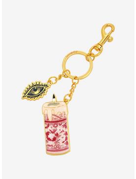 Loungefly Disney Hocus Pocus The Black Flame Candle Multi-Charm Keychain - BoxLunch Exclusive, , hi-res