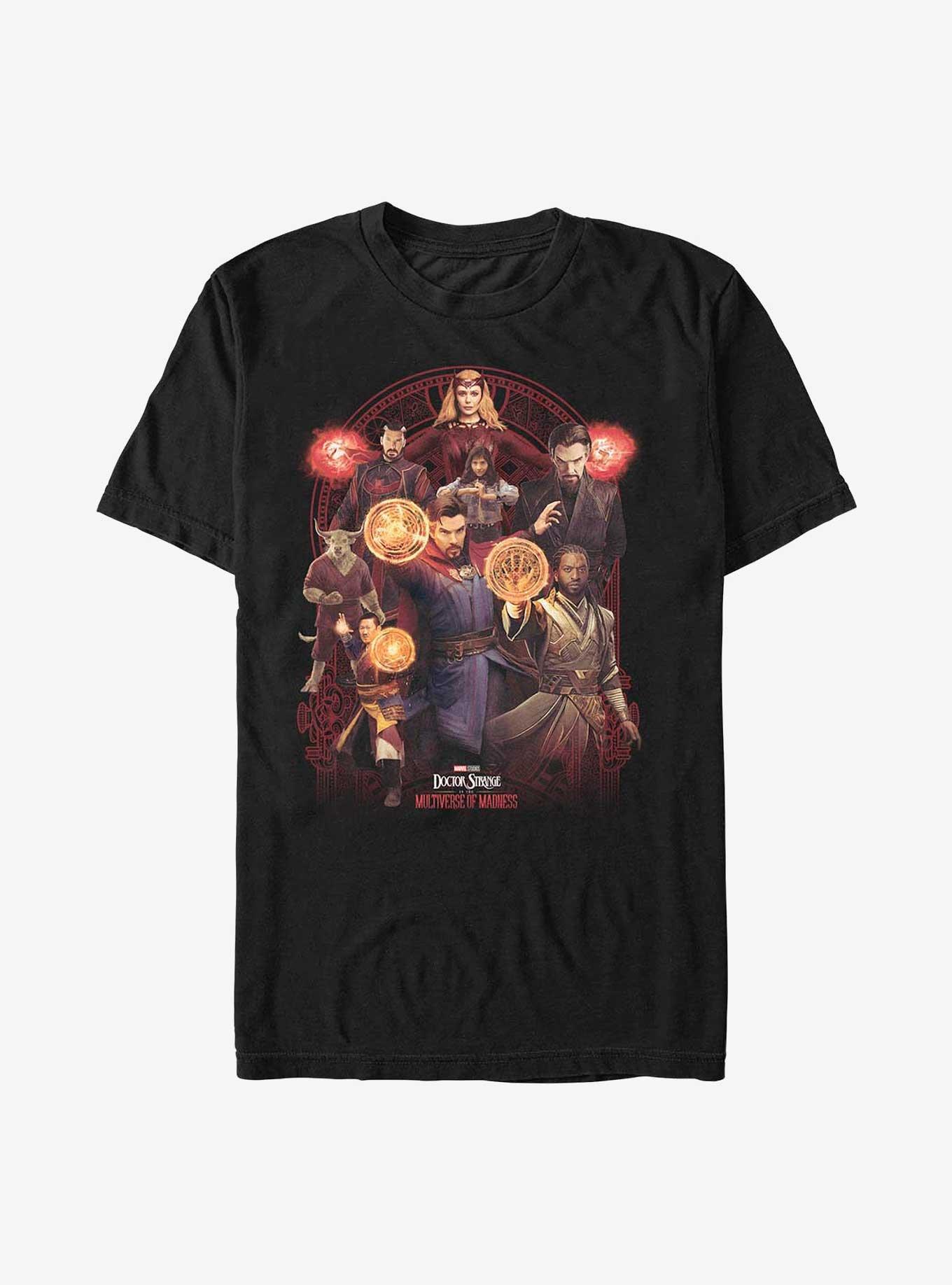 Marvel Doctor Strange In The Multiverse Of Madness Characters T-Shirt, BLACK, hi-res