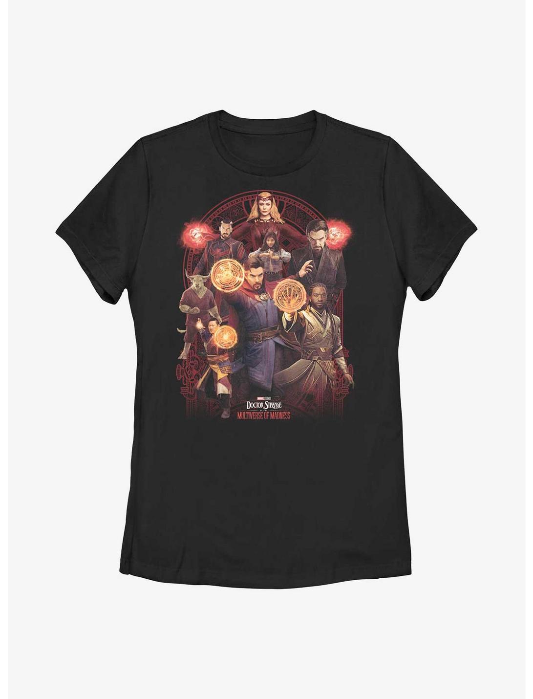 Marvel Doctor Strange In The Multiverse Of Madness Characters Womens T-Shirt, BLACK, hi-res