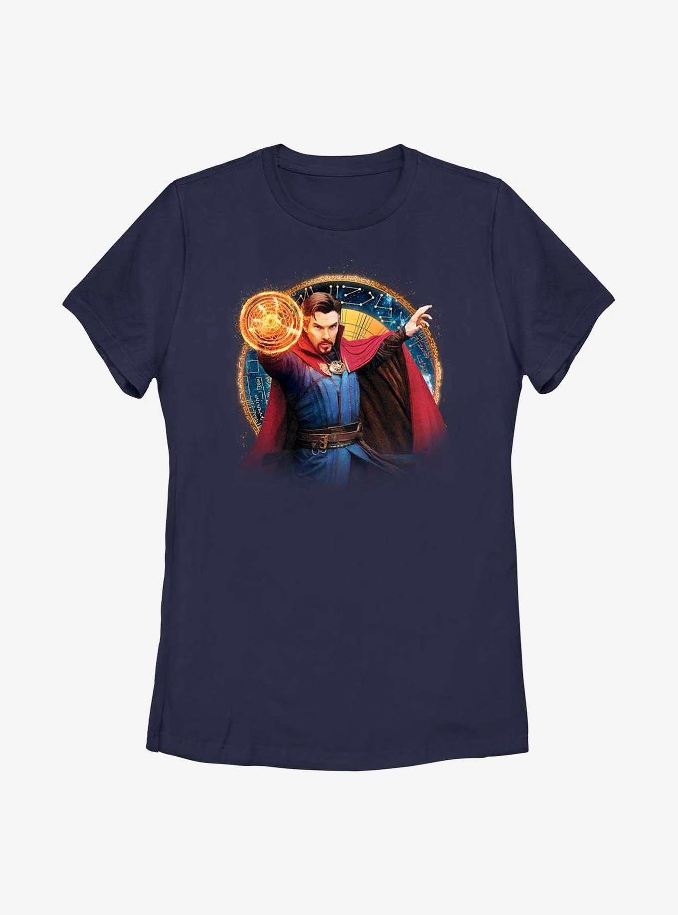 Marvel Doctor Strange In The Multiverse Of Madness Strange Portrait Womens T-Shirt, NAVY, hi-res