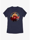Marvel Doctor Strange In The Multiverse Of Madness Scarlet Witch Portrait Womens T-Shirt, NAVY, hi-res