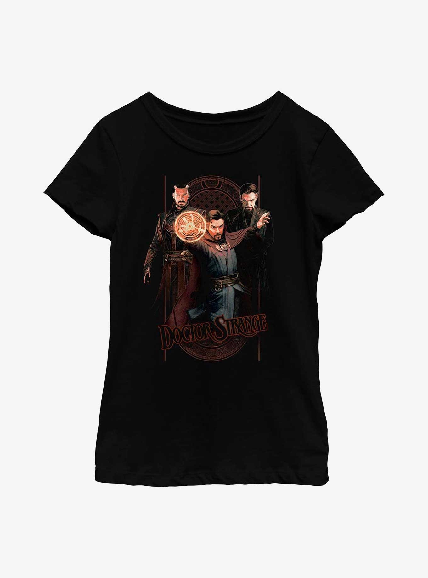 Marvel Doctor Strange In The Multiverse Of Madness Strange Variants Youth Girls T-Shirt