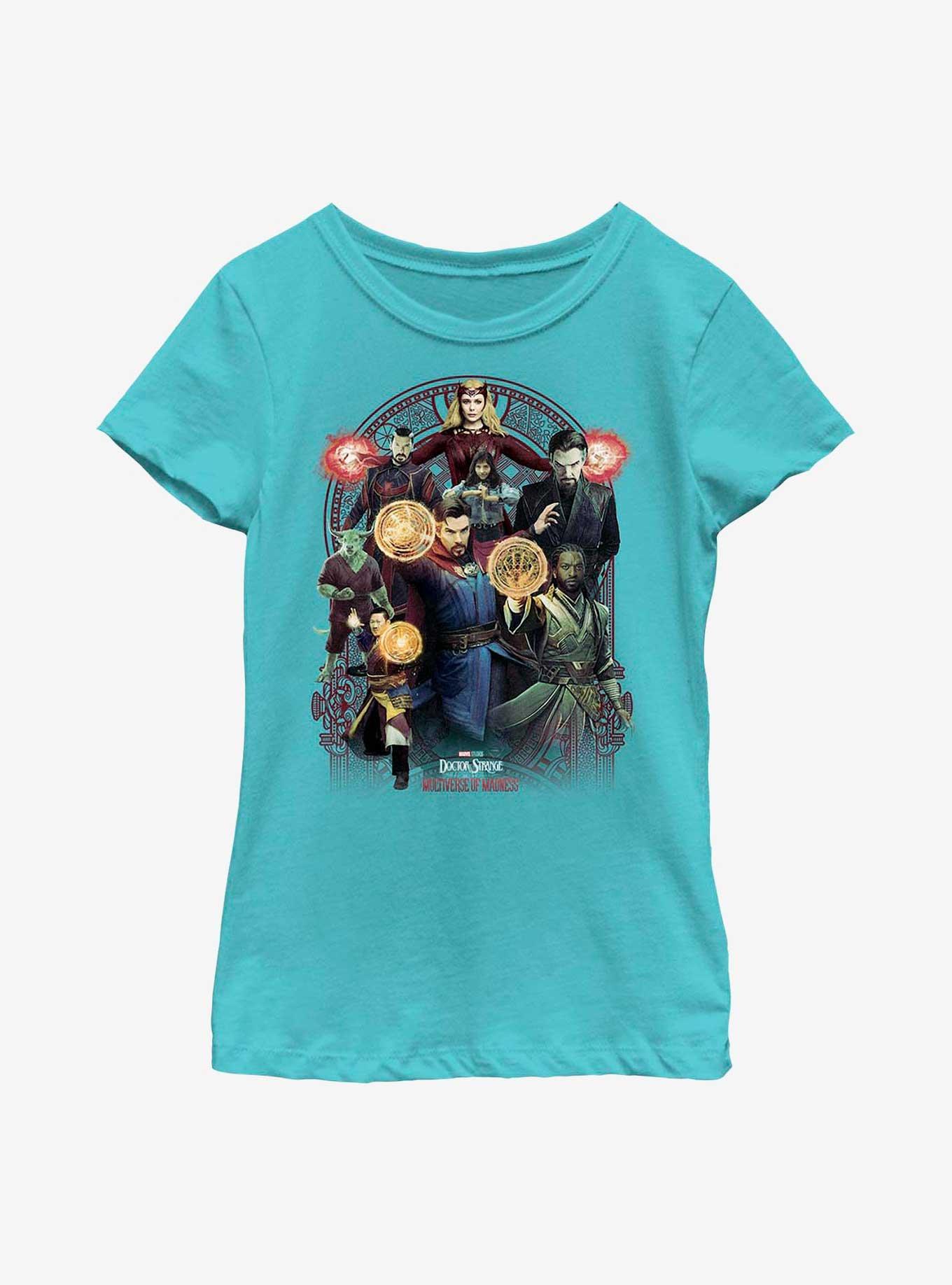 Marvel Doctor Strange In The Multiverse Of Madness Characters Youth Girls T-Shirt