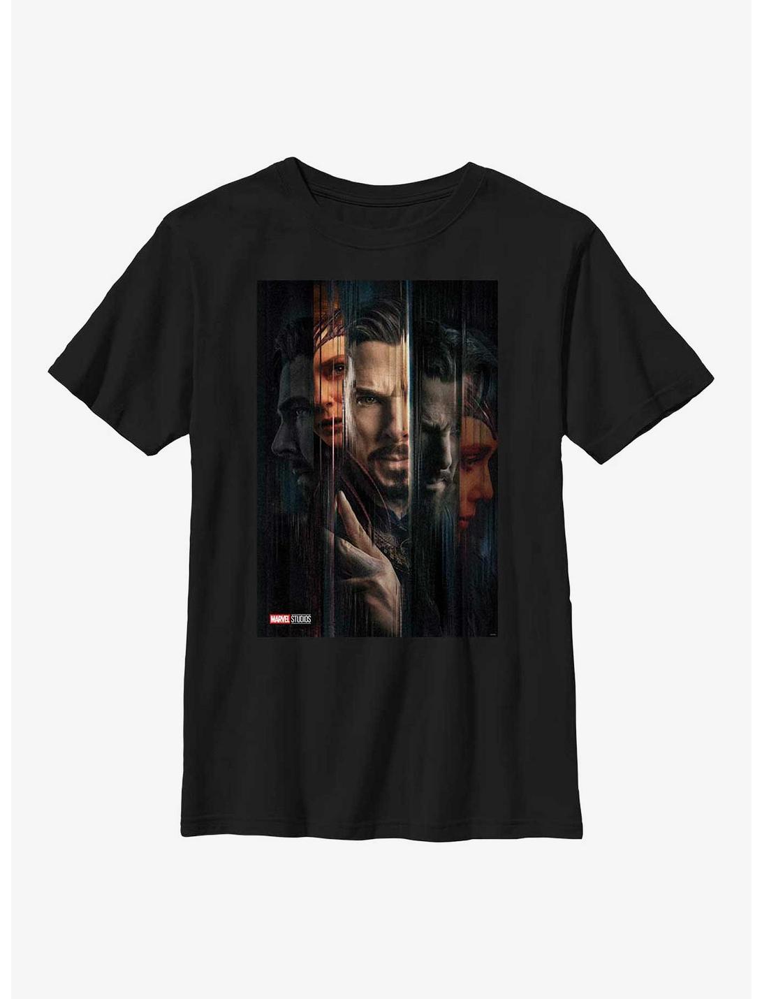 Marvel Doctor Strange In The Multiverse Of Madness Variant Poster Youth T-Shirt, BLACK, hi-res