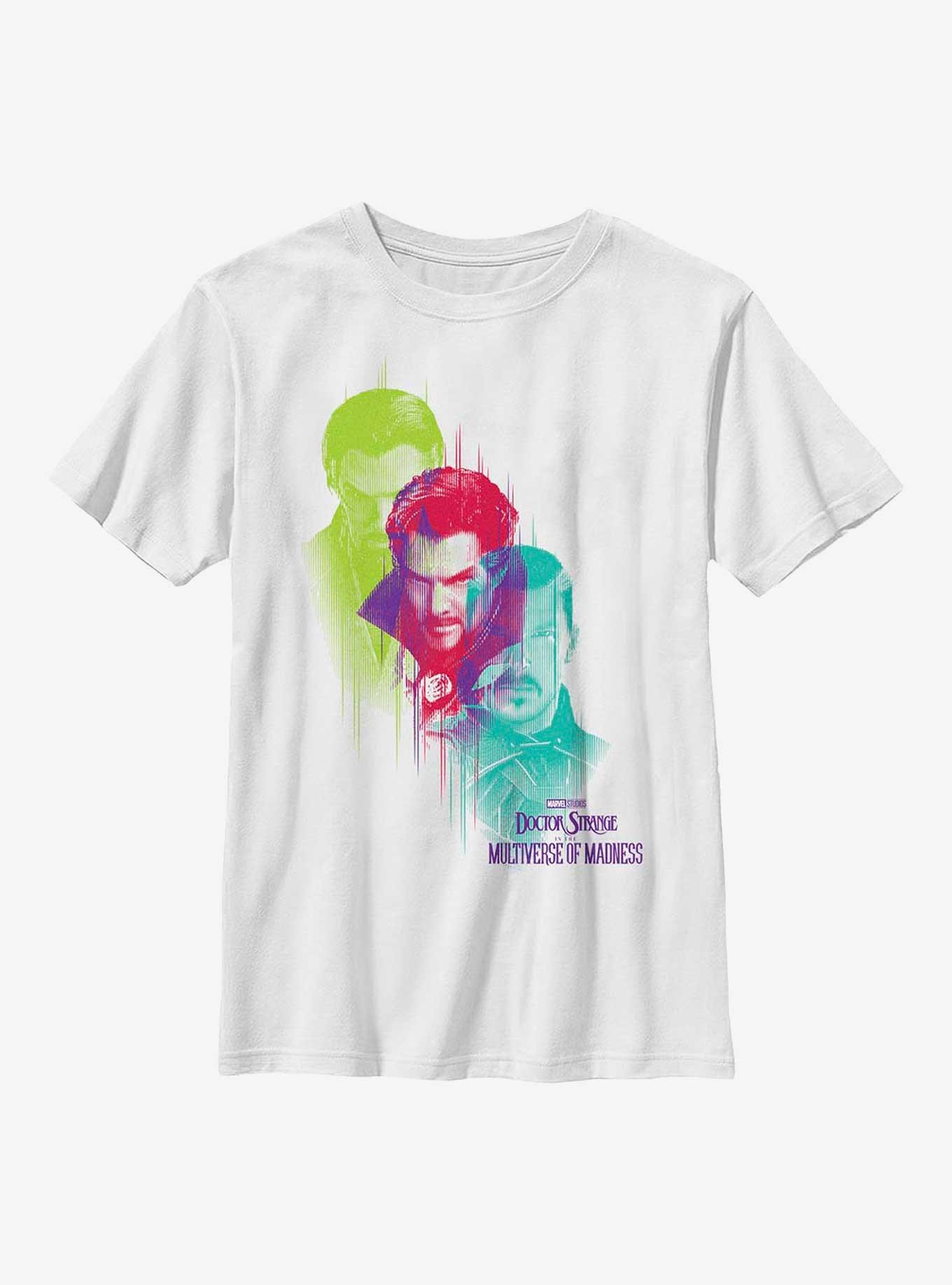 Marvel Doctor Strange In The Multiverse Of Madness Strange Colors Youth T-Shirt, WHITE, hi-res