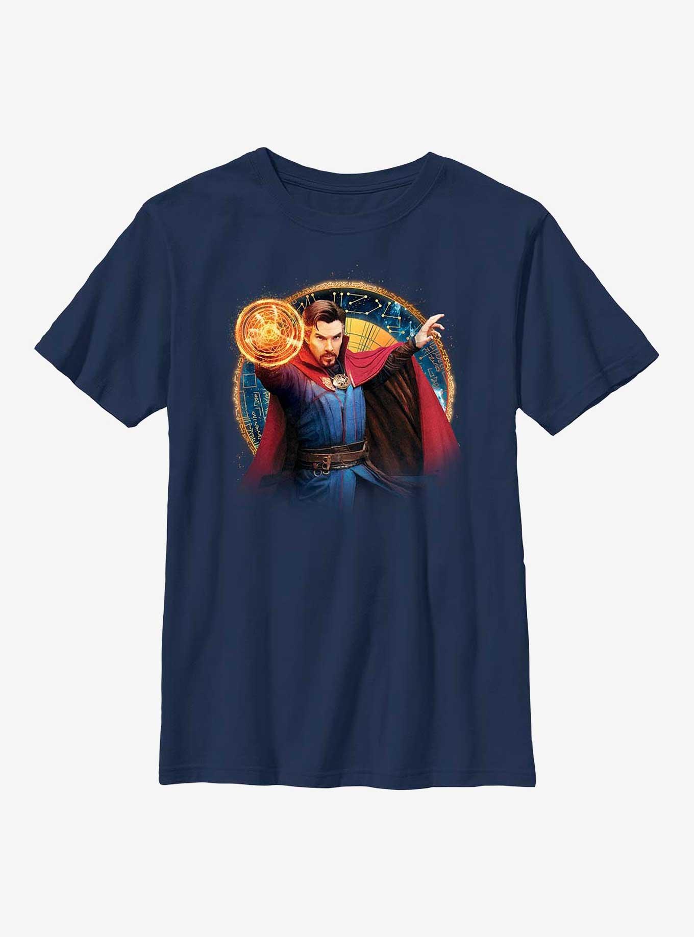 Marvel Doctor Strange In The Multiverse Of Madness Strange Portrait Youth T-Shirt, NAVY, hi-res