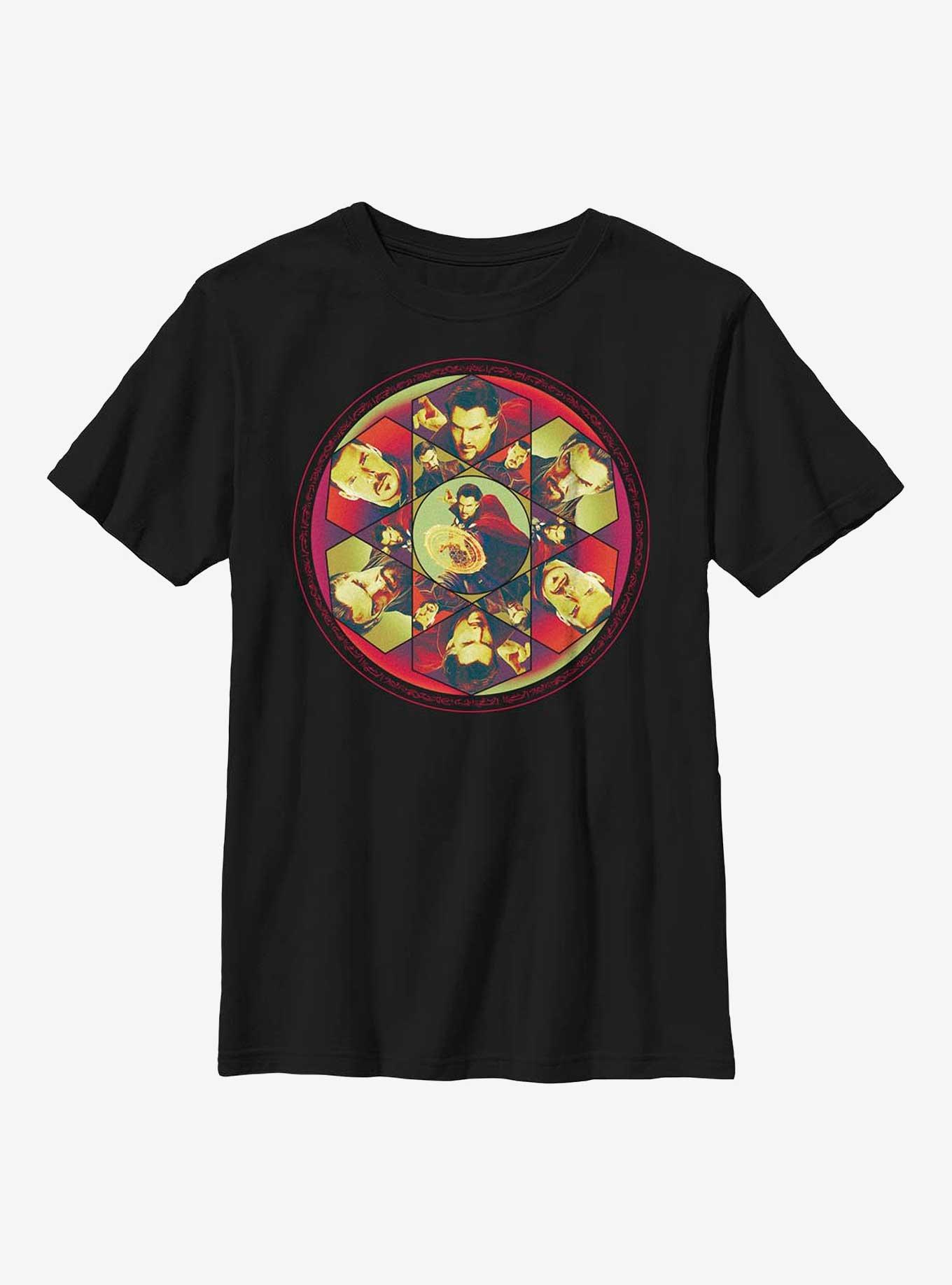 Marvel Doctor Strange In The Multiverse Of Madness Strange Kaleidoscope Youth T-Shirt, BLACK, hi-res