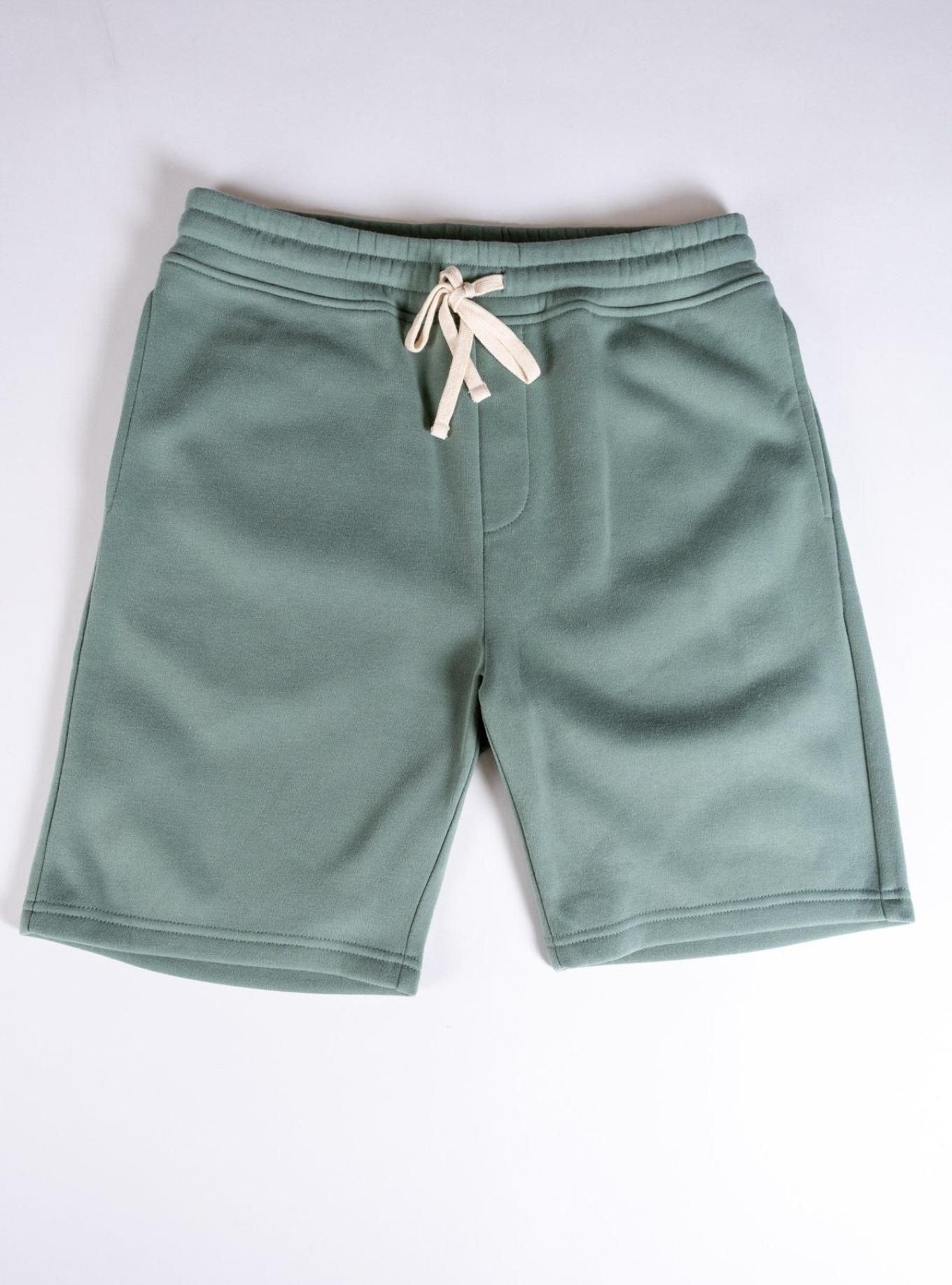 Soft Moss Knit Shorts, GREEN, hi-res