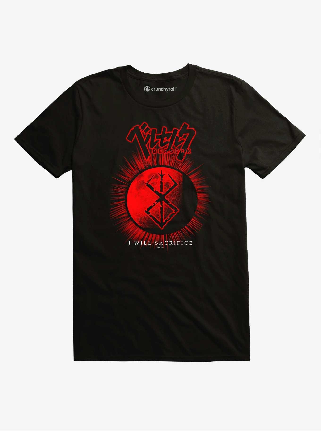 Berserk I Will Sacrifice Black T-Shirt, BLACK, hi-res