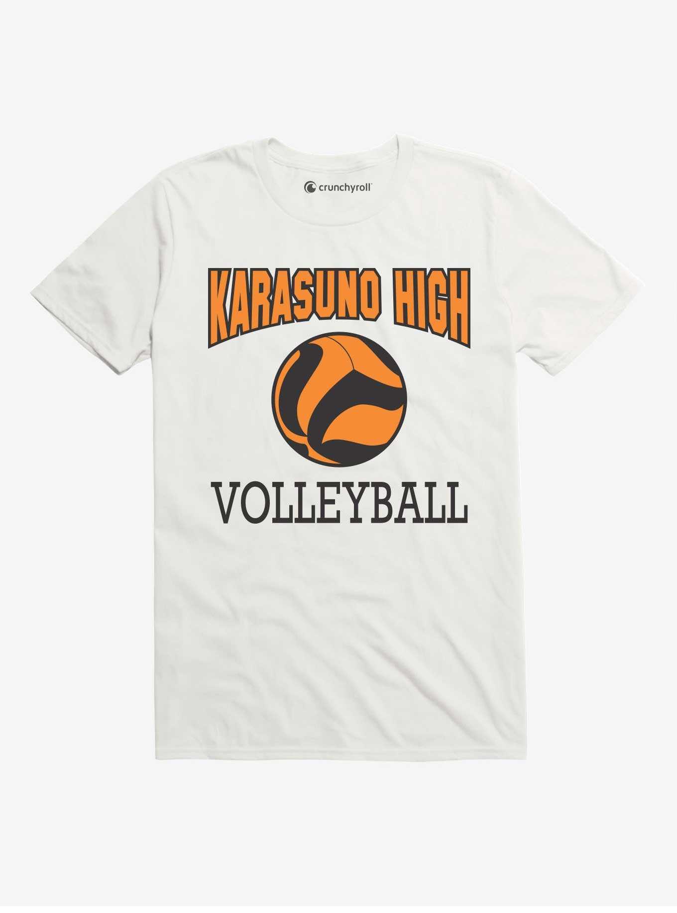 Haikyuu!! Karasuno Volleyball Print White T-Shirt, , hi-res