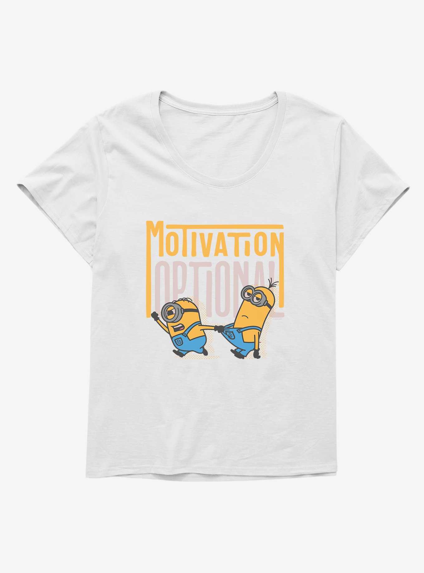 Minions Bold Motivation Optional Womens T-Shirt Plus Size, , hi-res