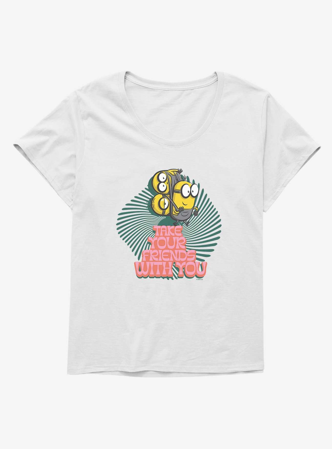 Minions Groovy Take Your Friends Womens T-Shirt Plus Size, , hi-res
