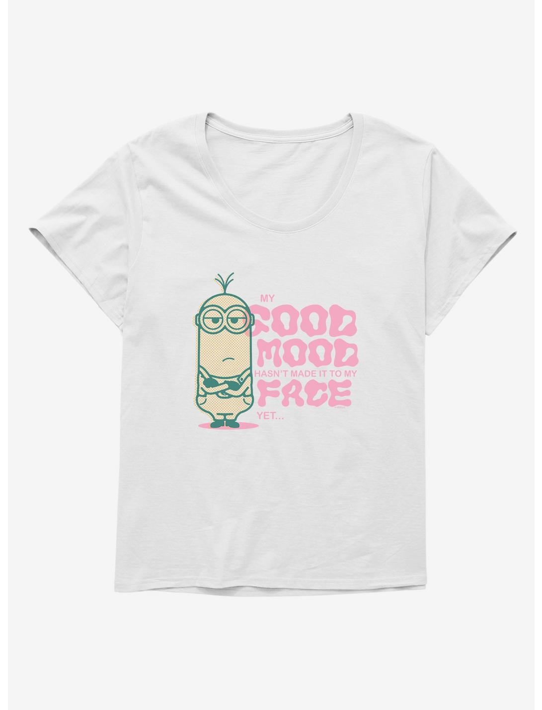 Minions Kevin Good Mood Sarcasm Womens T-Shirt Plus Size, WHITE, hi-res