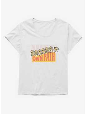 Minions On My Own Path Panel Womens T-Shirt Plus Size, , hi-res