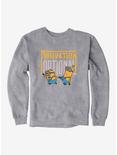 Minions Bold Motivation Optional Sweatshirt, HEATHER GREY, hi-res