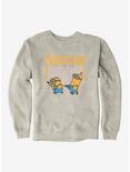 Minions Bold Motivation Optional Sweatshirt, OATMEAL HEATHER, hi-res