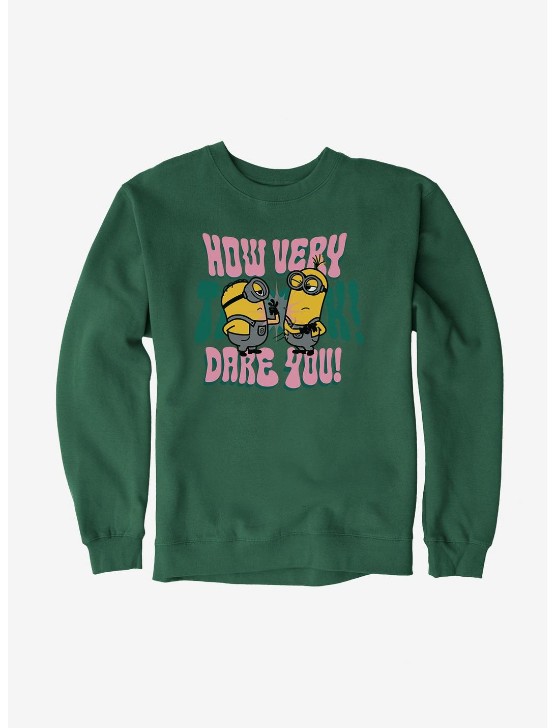 Minions Groovy How Dare You Sweatshirt, FOREST, hi-res