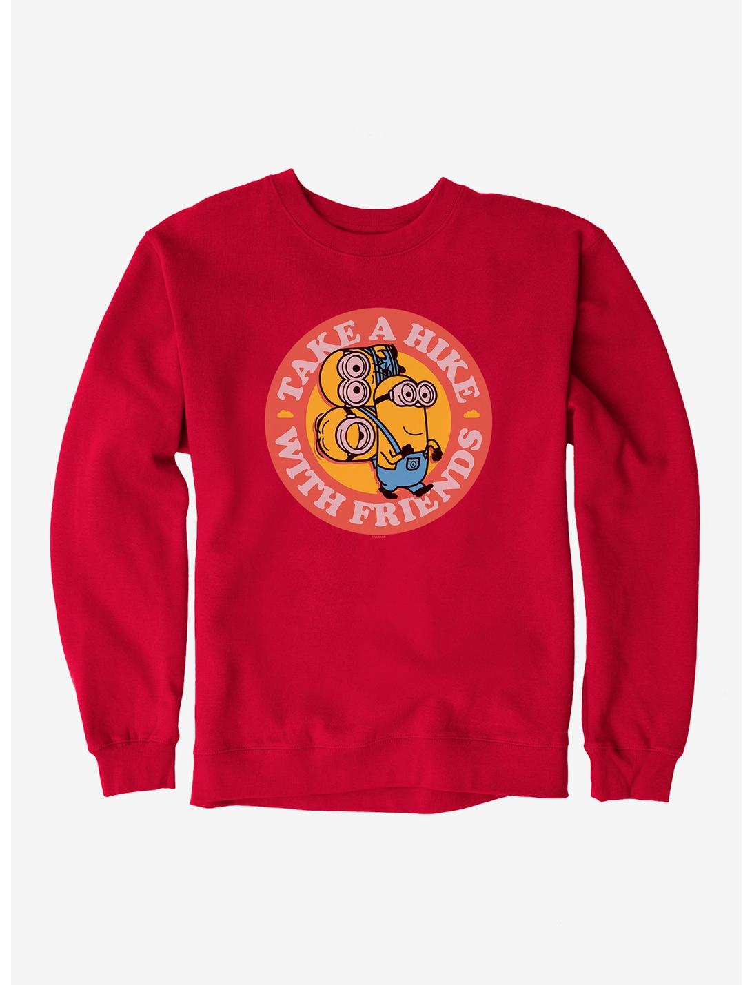 Minions Hike With Friends Sweatshirt, RED, hi-res