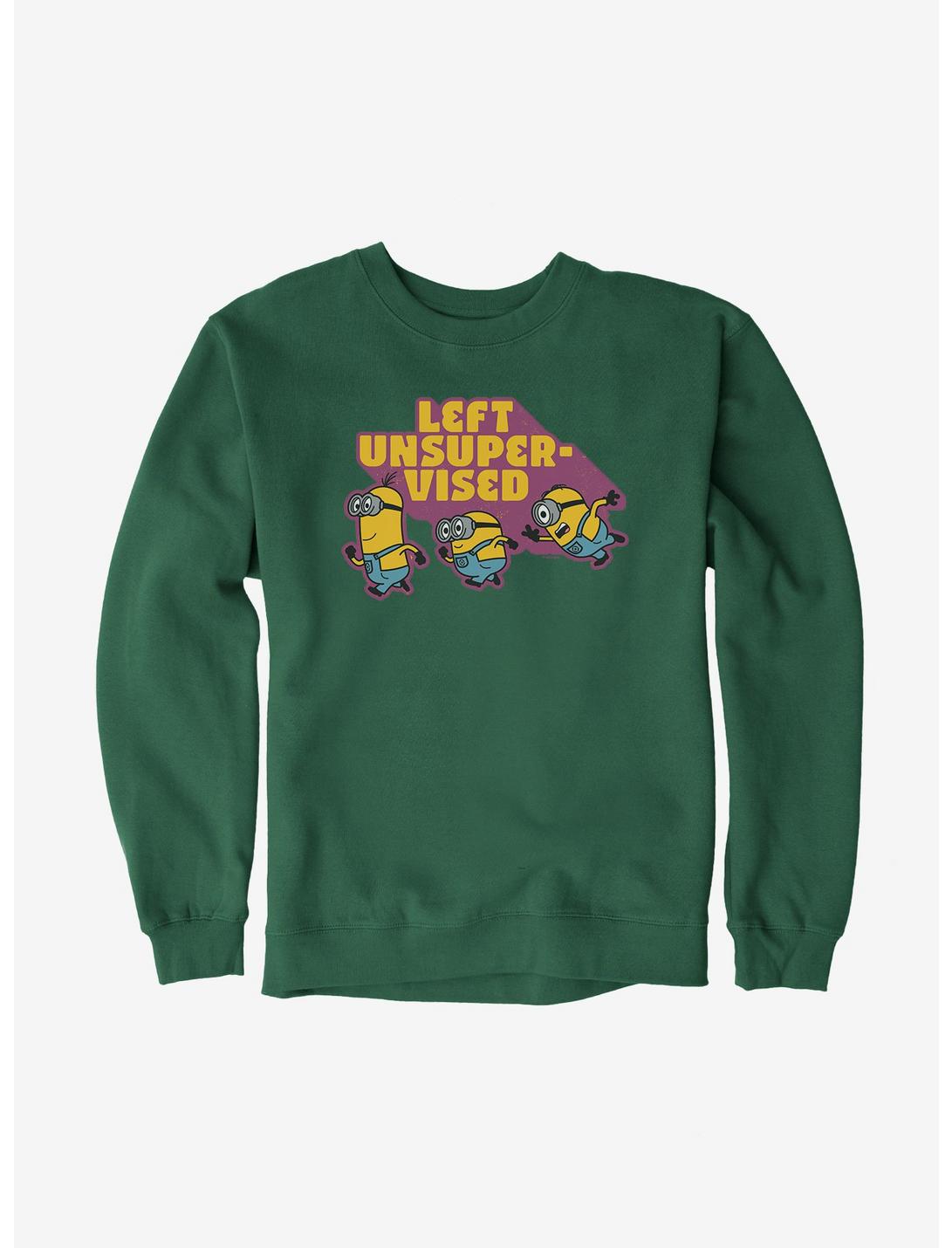Minions Left Unsupervised Sweatshirt, FOREST, hi-res